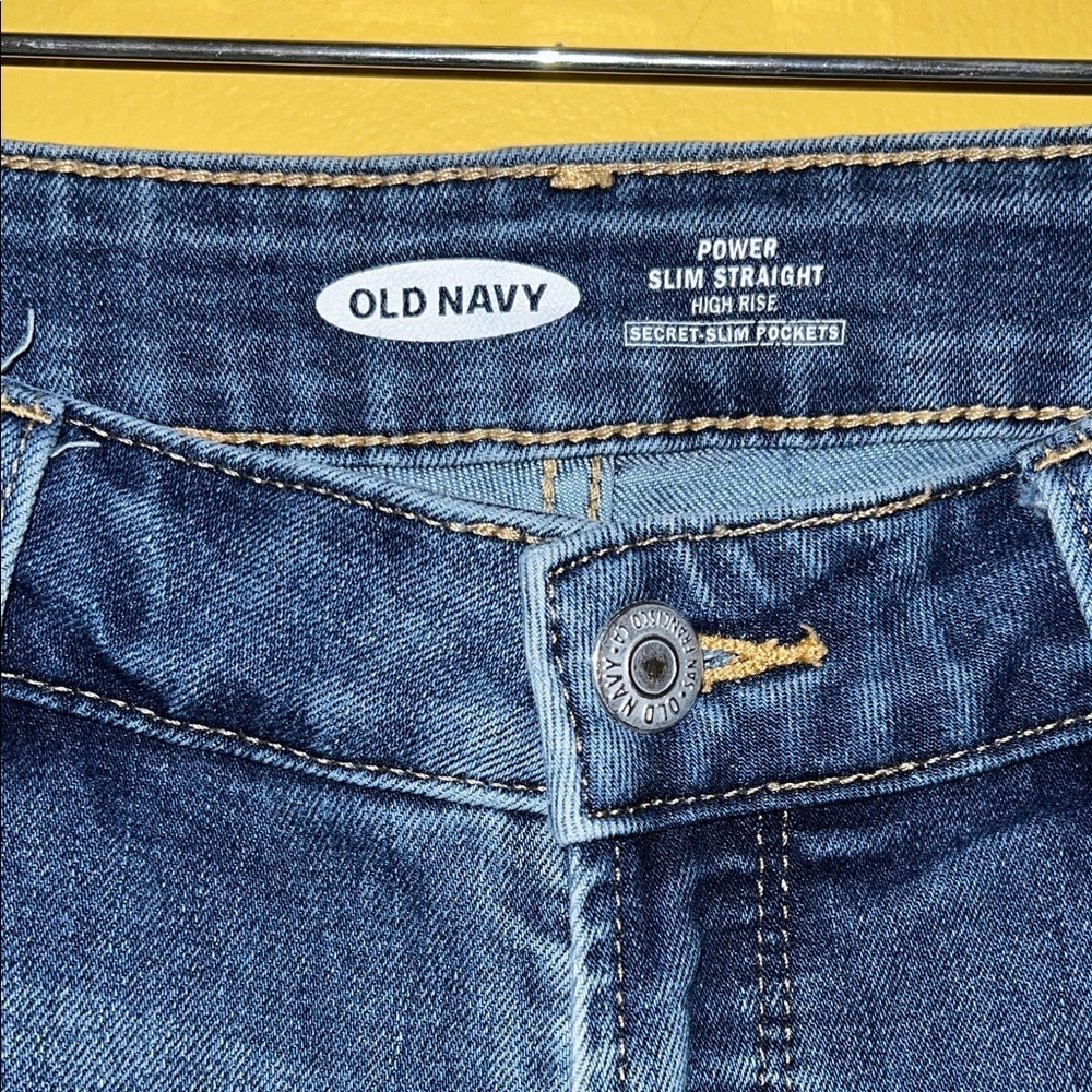 Old Navy Dark Blue Ripped Jeans - Picture 4 of 6